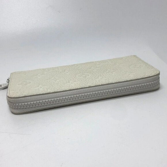 LOUIS VUITTON M80337 Monogram Zippy Wallet Long Wallet Taurillon Clemence White - Picture 13 of 16